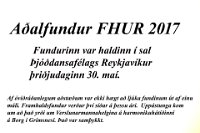 Aðalfundur F.H.U.R 2017