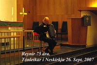 Reynir 75 ára  í Neskirkju 26,Sept. 2007