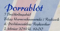 Þorrablot 2. febr. 2019