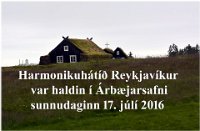 Harmonikudagurinn í Árbæjarsafni 17.júlí 2016