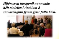 Tónleikar  sumardaginn fyrsta  Ársölum2013
